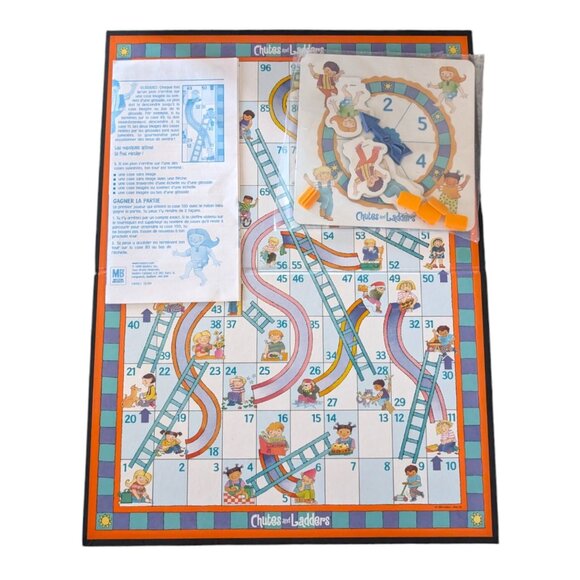 Milton Bradley 1997 Chutes And Ladders Board Game 100% Complete Great Condition - Picture 2 of 6